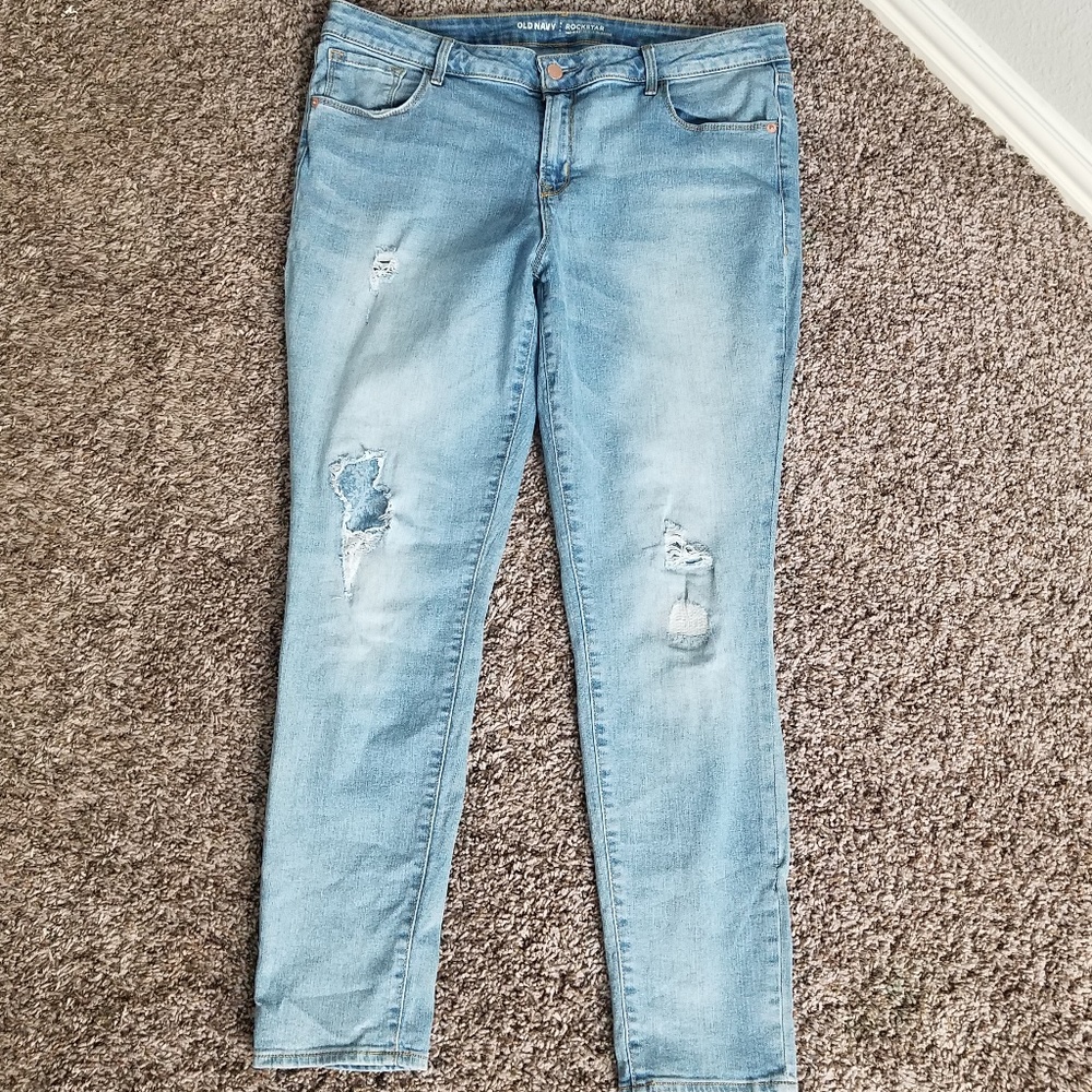 Old Navy Rockstar mid-rise jeans